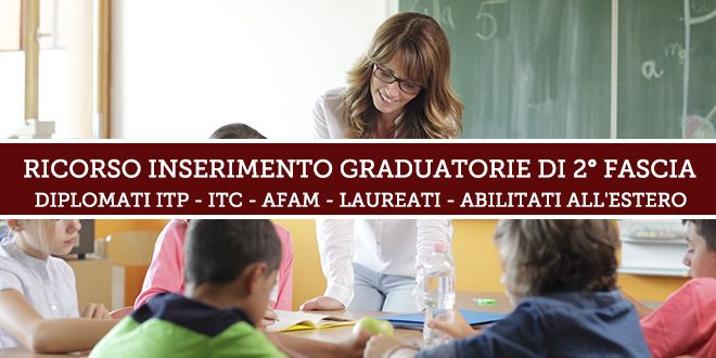 Ricorso Inserimento Graduatorie Istituto 2° fascia – Aggiornamento 2019