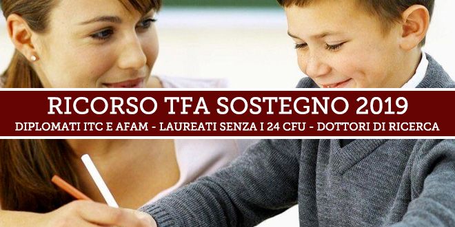 Ricorso Ammissione TFA Sostegno 2019