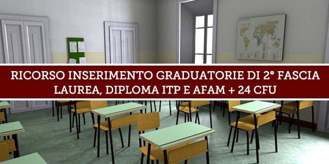Ricorso Inserimento 2 Fascia docenti Laureati/Diplomati + 24 CFU – Giudice del Lavoro