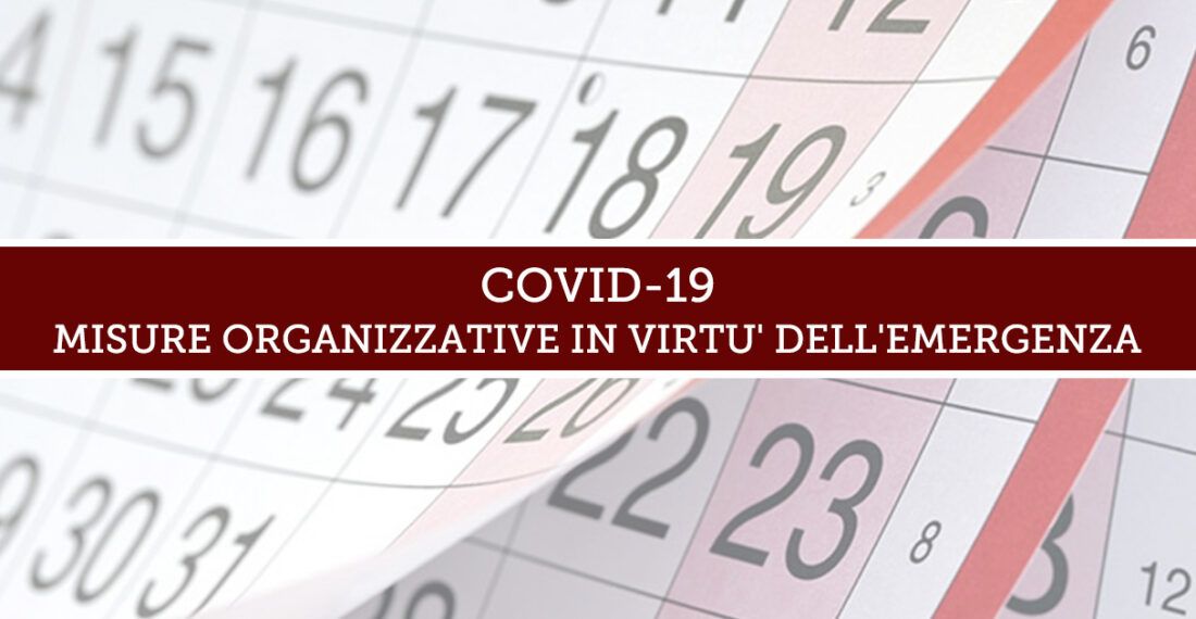 COVID-19 – Misure organizzative adottate dallo Studio Legale Marone