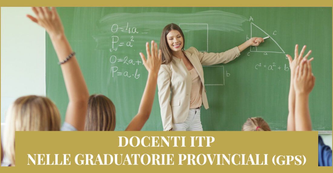 Docenti ITP – Ricorso Graduatorie provinciali (GPS)