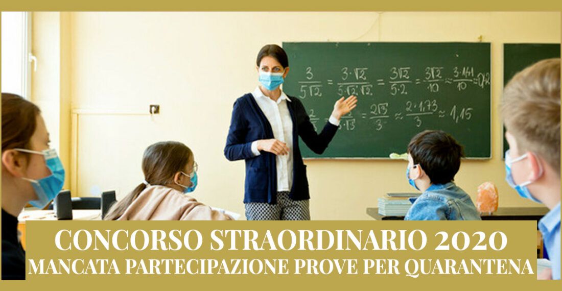 Concorso 2020: Prove suppletive per i docenti che sono bloccati per il COVID!