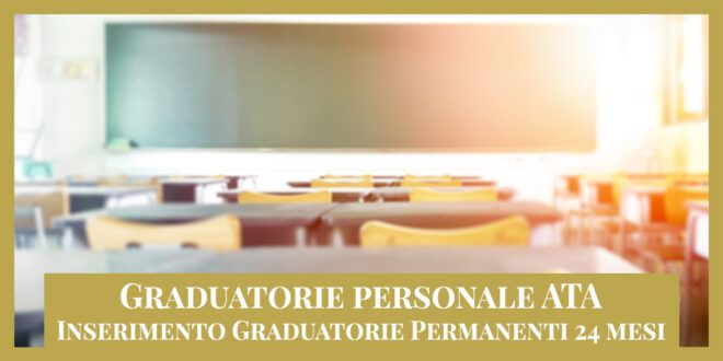 Ricorso Personale ATA – Graduatorie permanenti (24 Mesi)