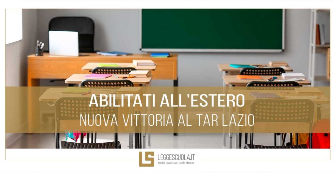 Abilitati all’estero – Il TAR è competente a decidere sul diritto ad ottenere incarichi da GPS