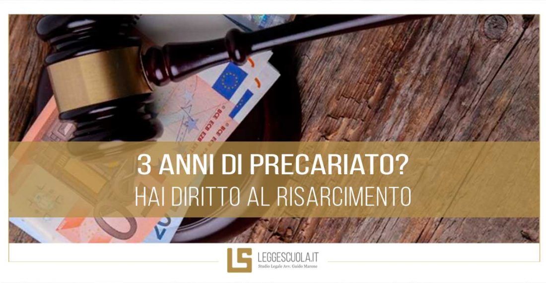 3 anni di precariato? Hai diritto al risarcimento